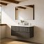 Mueble de baño Vora suspendido 4 cajones con lavabo Cairo doble seno promocion de Royo en diferentes acabados